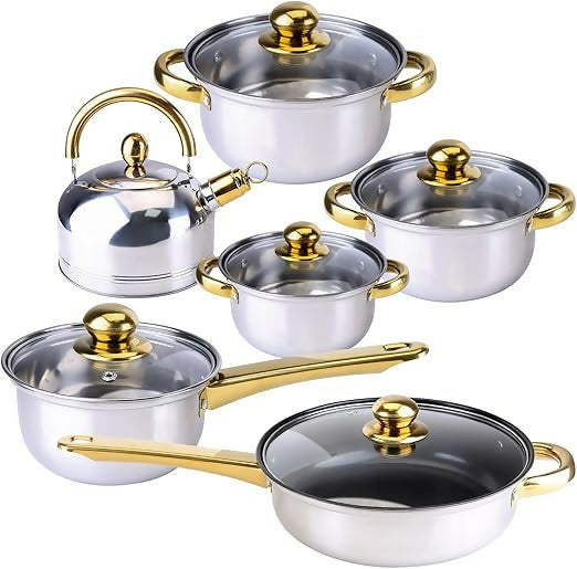 12pc S/Steel Cookware Set