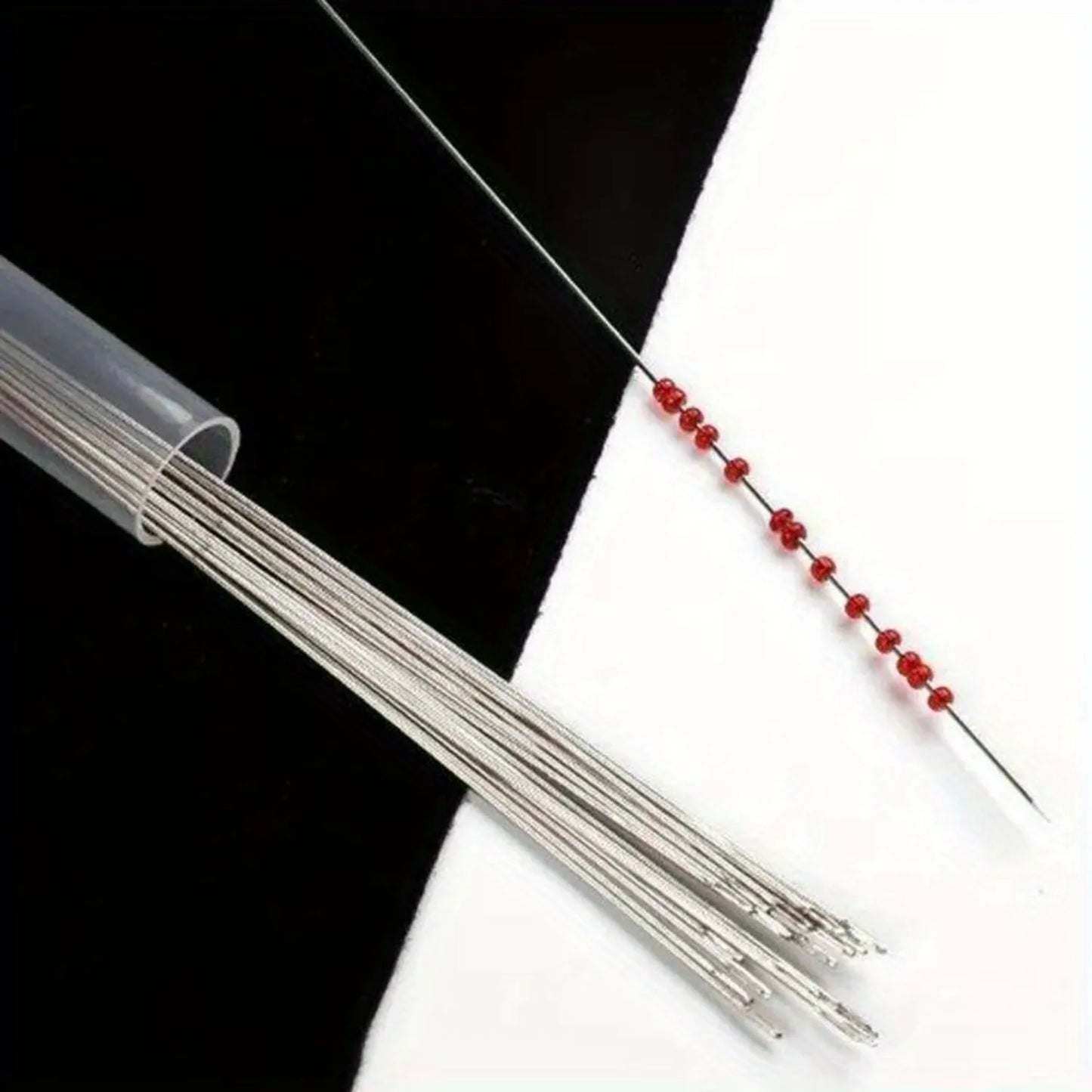 30pcs Metal Beading Needles for Beads Threading String Tambour/Jewelry Bracelet Necklace Making Pins Cord Tools Pins DIY