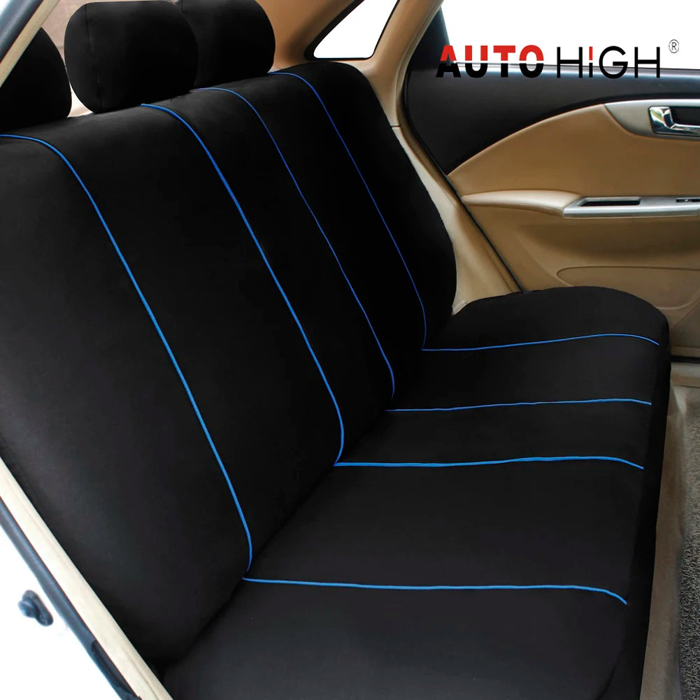 AUTO HIGH Universal Auto Seat Covers Full Set for Car Truck SUV Van Polyester Front & Rear Protector