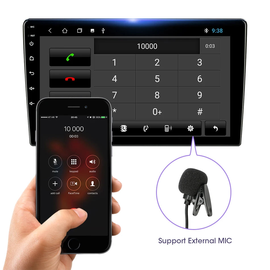 Android 12 Universal Car Radio for Nissan Kia Honda Toyota VW Multimedia Video Player 2Din Carplay GPS Navigaion 9/10" Head Unit