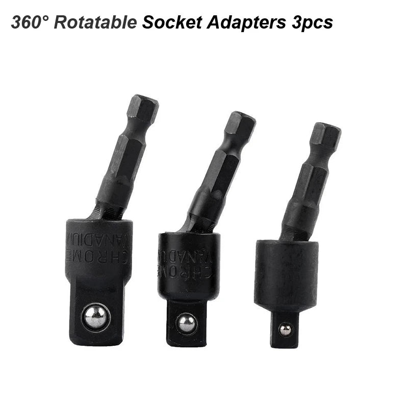 Clearance_Right Angle Drill Attachment Impact Grade Power Hand Tool Driver Rotatable Socket Adapter Extension Set Screwdriver Ho