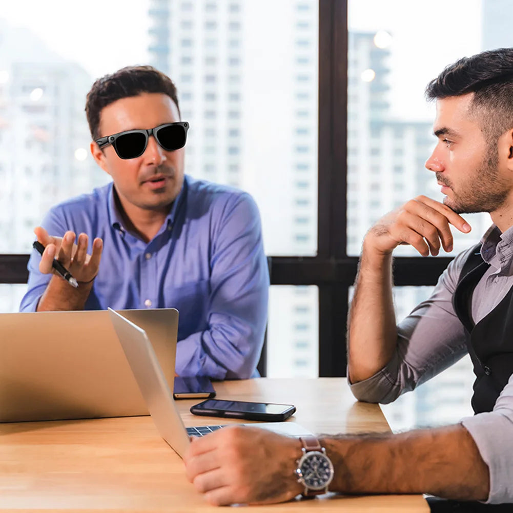 1080P HD AI Smart Glasses Chat GPT 100MP Camera Sunglasses Bluetooth Call 260Mah Battery Voice Assistant Control Smart Glasses