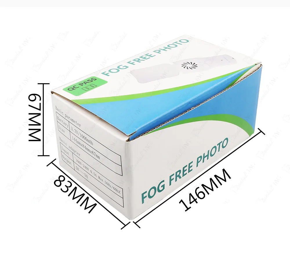Dental Anti-Fog Mirrors Set Mirror With LED Light Orthodontic Reflectors Fog Free Intraoral Photography Stainless Steel Dentist