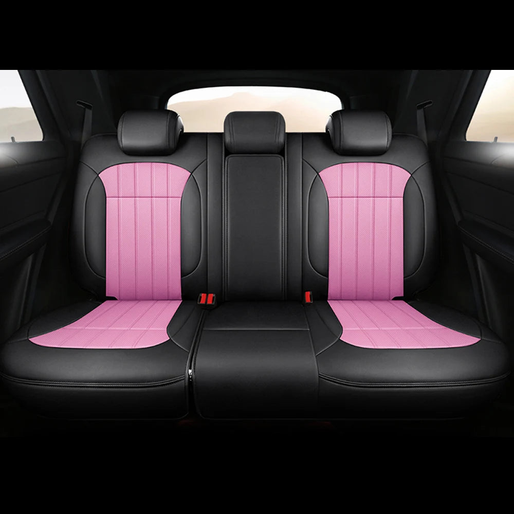 For Land Rover Range Rover Velar 2017 2018 2019 2020 Faux Leather Custom Car Seat Covers Full Set Interior Protector Accessories