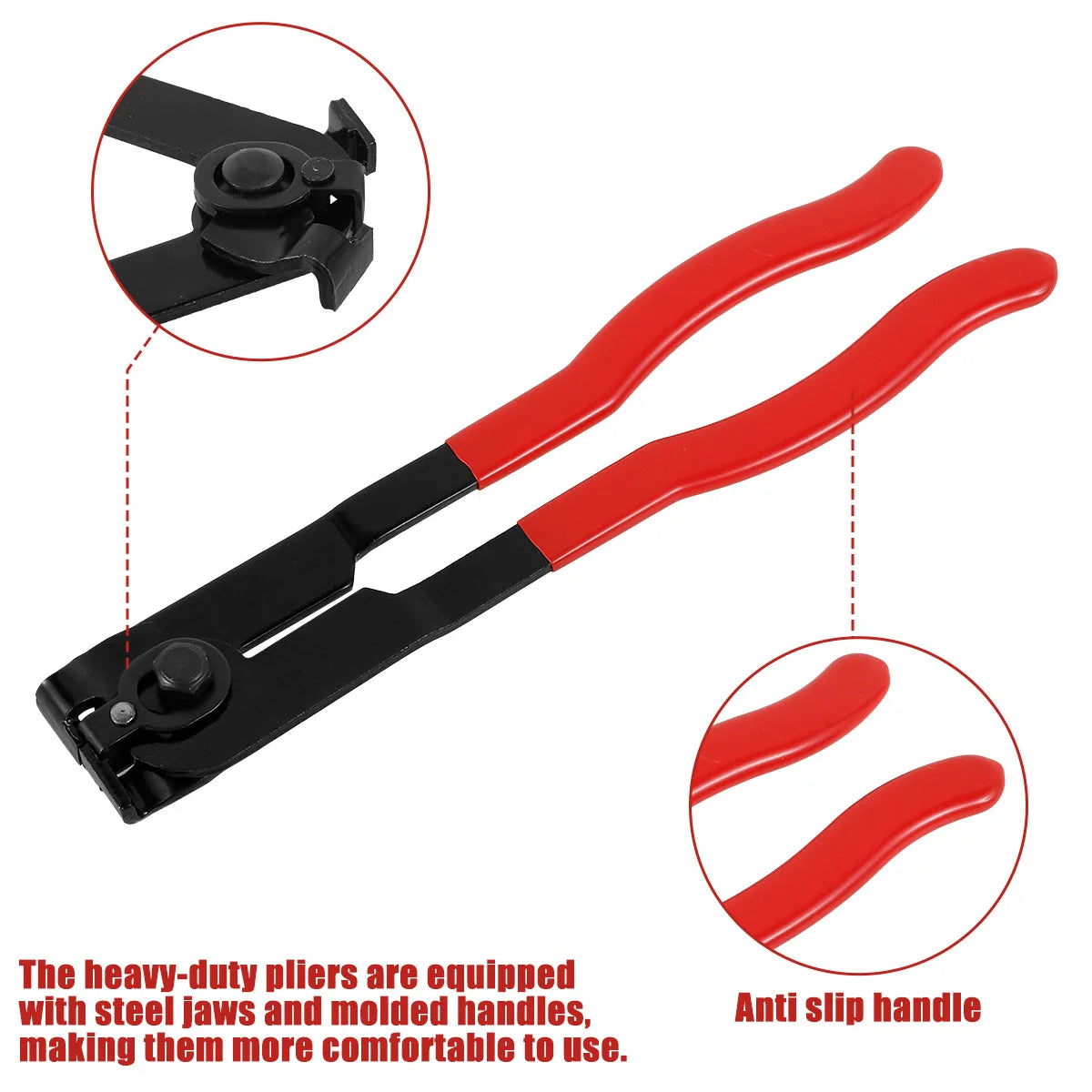 CV Joint Boot Clamp Pliers Set Stainless Steel Car Banding Tools Kit Professional Ear Boot Tie Pliers or CV Boot Clamps for Auto