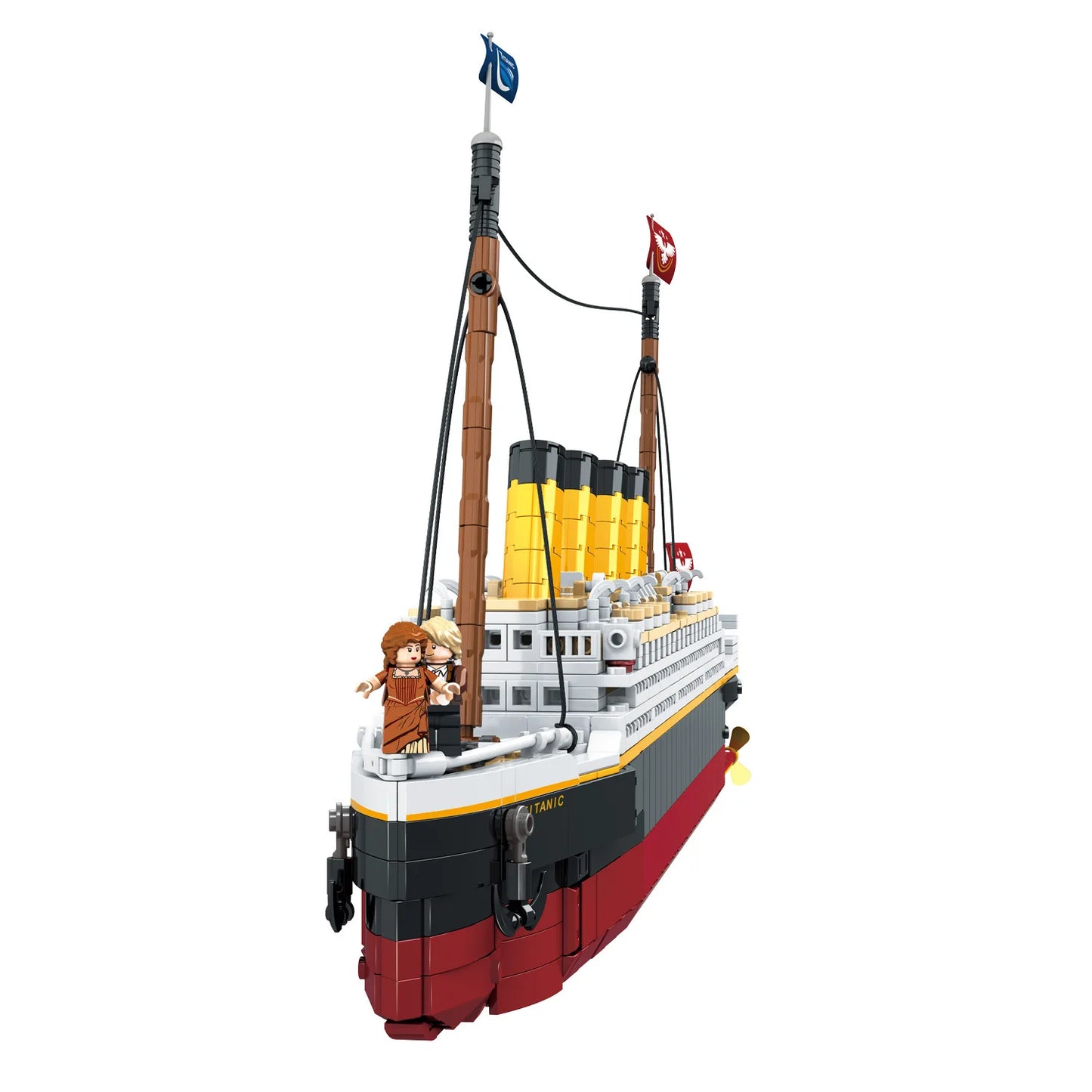 2025 new large-scale Titanic creative model building block set, adult challenge huge Titanic cruise ship model building set toy
