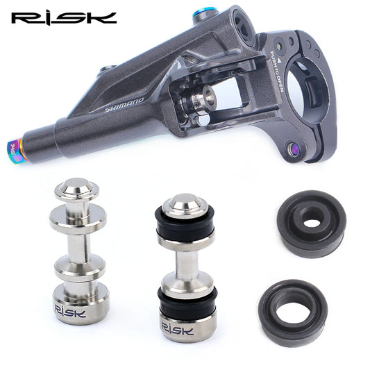 Risk Bike Titanium Alloy Brake Lever Piston Rod, Oil Disc Brake Piston Rod Sealing Ring Repair Parts,For XT M785 M8000 SLX M7000