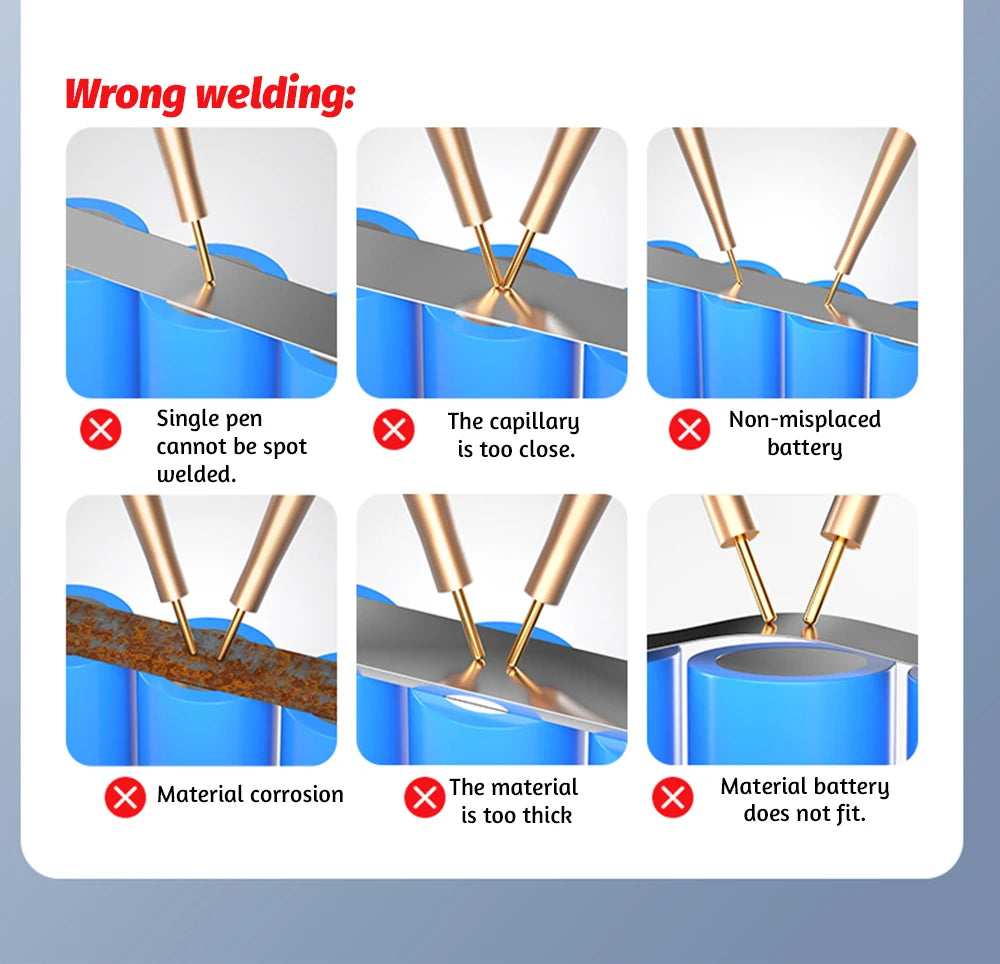 Docreate Color screen portable handheld small spot welder 18650 mobile phone lithium battery nickel plate collision welding