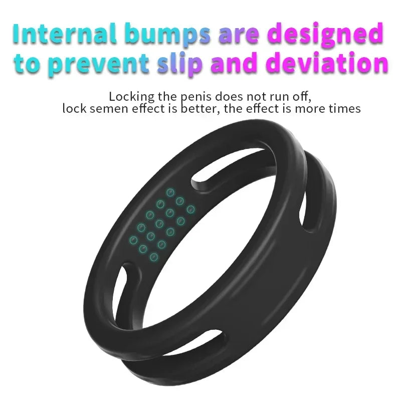Soft Silicone Cock Rings Male Delay Ejaculation Penis Lasting Erection Scrotum Testis Restraint Adult Sex Toys For Men Reusable