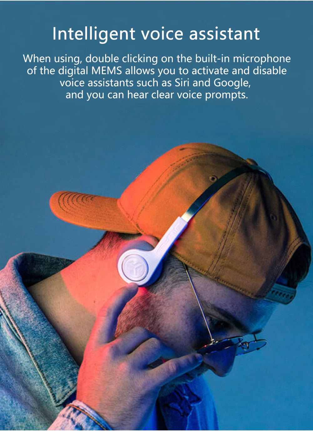 JLab Rewind Wireless Retro Headphones 12H Playtime/Custom EQ3/with Mic Noise Isolation Old-school Rock Bluetooth Headset