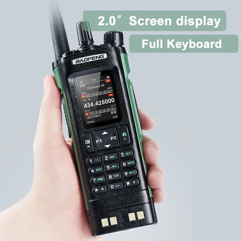 Baofeng UV 32 Walkie Talkie 10W GPS Bluetooth Programming Wireless Copy Frequency Multi Band USB-C FM AM Ham Radio Updated UV25M