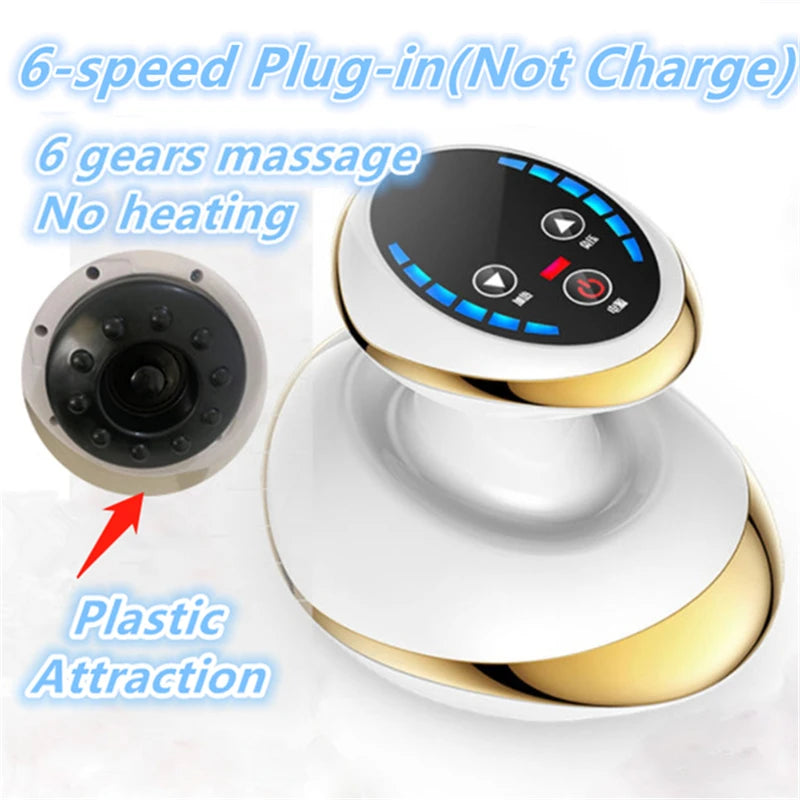 Electric Vacuum Cupping Massager Body Anti Cellulite Massage Machine Foot Massager Back Gua Sha IR Heating Fat Burner Slimming