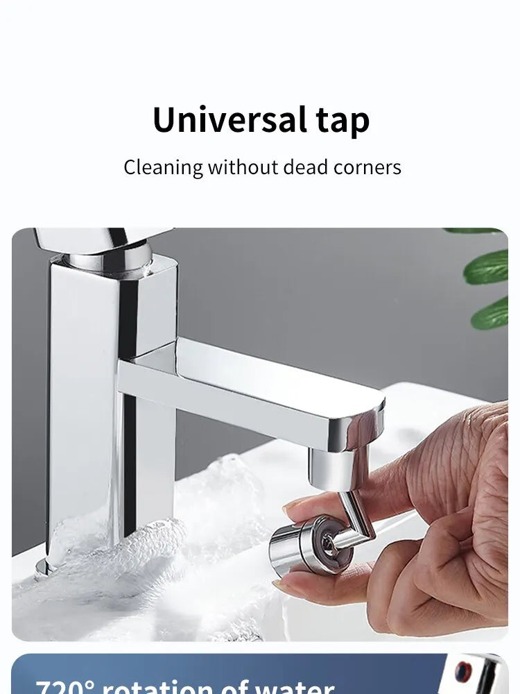 Kitchen Faucet 720 Degrees Rotatable Spout Extension Spout Bubbler Universal Splash Proof Universal Spout Extension Nozzle