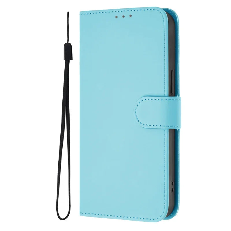 For Funda Tecno Camon 50 Pro 4G Case Candy Solid Color Flip Cover on for Tecno Camon 50 pro 4G CN5c Leather Phone Case Coque