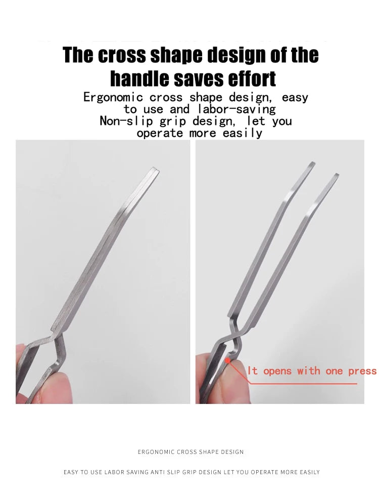 1Pc Multifunction Stainless Steel Nail Art Shaping Tweezers Cross Nail Clip Manicure Tools Fashion New Nail Art Tool