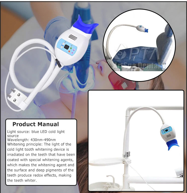 Dentist Tooth Whitening Machine Utilizes Cold Light Technology Effectively Whiten Teeth Dental Unit Chair Features Blue Light