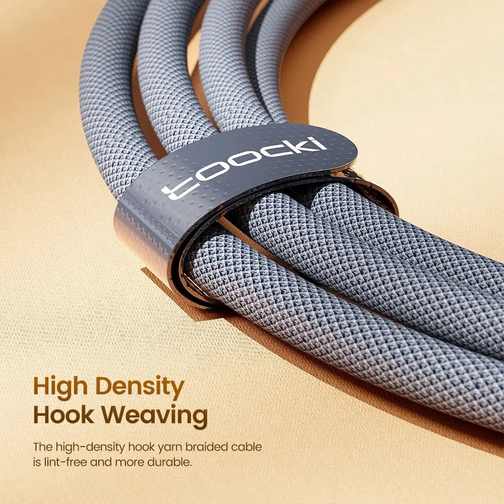 Toocki 6A USB Type C Cable for Huawei Xiaomi Samsung Oneplus POCO SuperCharge 66W/100W Fast Charging Type C Cable Data Wire
