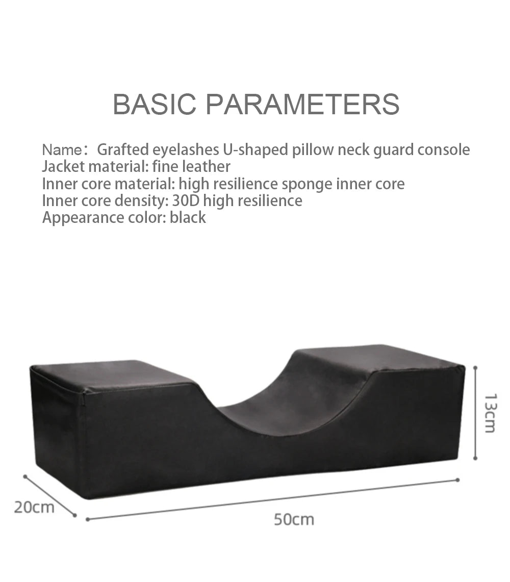 Lash Pillow Neck Support Eyelash Soft Pillow Grafting Eyelashes Memory Foam Eyelash Extension Pillow With Pocket Makeup Salon