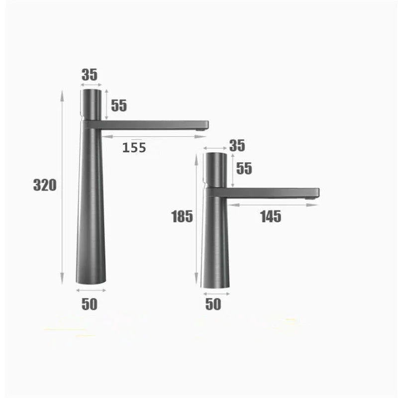 Tuqiu Basin Faucet Brass Bathroom Faucet Mixer Tap Black Wash basin Faucet Single Handle Hot and Cold Chrome Lavotory Faucet