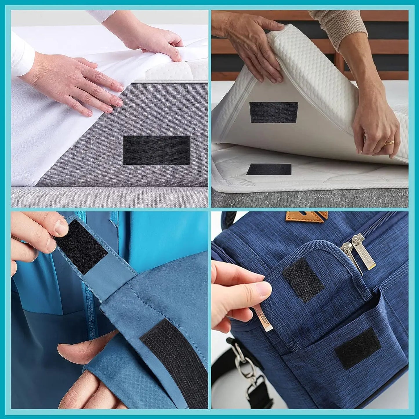 10Meters Strong Self Adhesive Hook and Loop Fastener Tape Magic Strips Industrial Strength Sticky Fastener DIY Craft Accessories