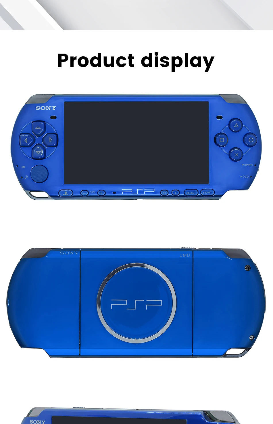 PlayStation PSP 3000 VIBRANT BLUE (PSP-3006) Original Game Console Sony PSP3000 Handheld Arcade Game Console (+Free Games)