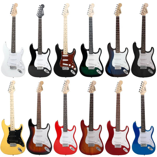 IRIN S T Electric Guitar 39 Inch 6 Strings Guitarra 22 Frets Basswood Body Maple Neck Electric Guitar With Cable