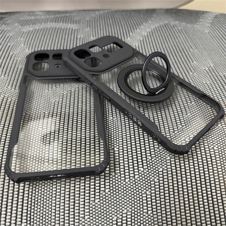 For Infinix Note 60 Pro Case For Note60 Pro 5G For  Magnetic Transparent Holder Ring Cover Acrylic Protect Shell