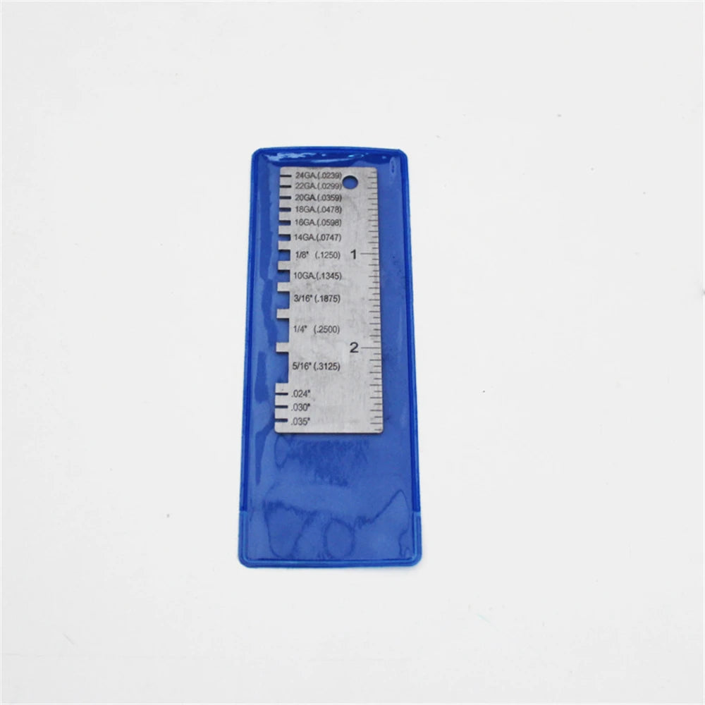 Metal Wire Thickness Ruler Gauge Welding Gage Template Soldering Inspection Weld Inspection Portable Welder Ruler Wire Gauge