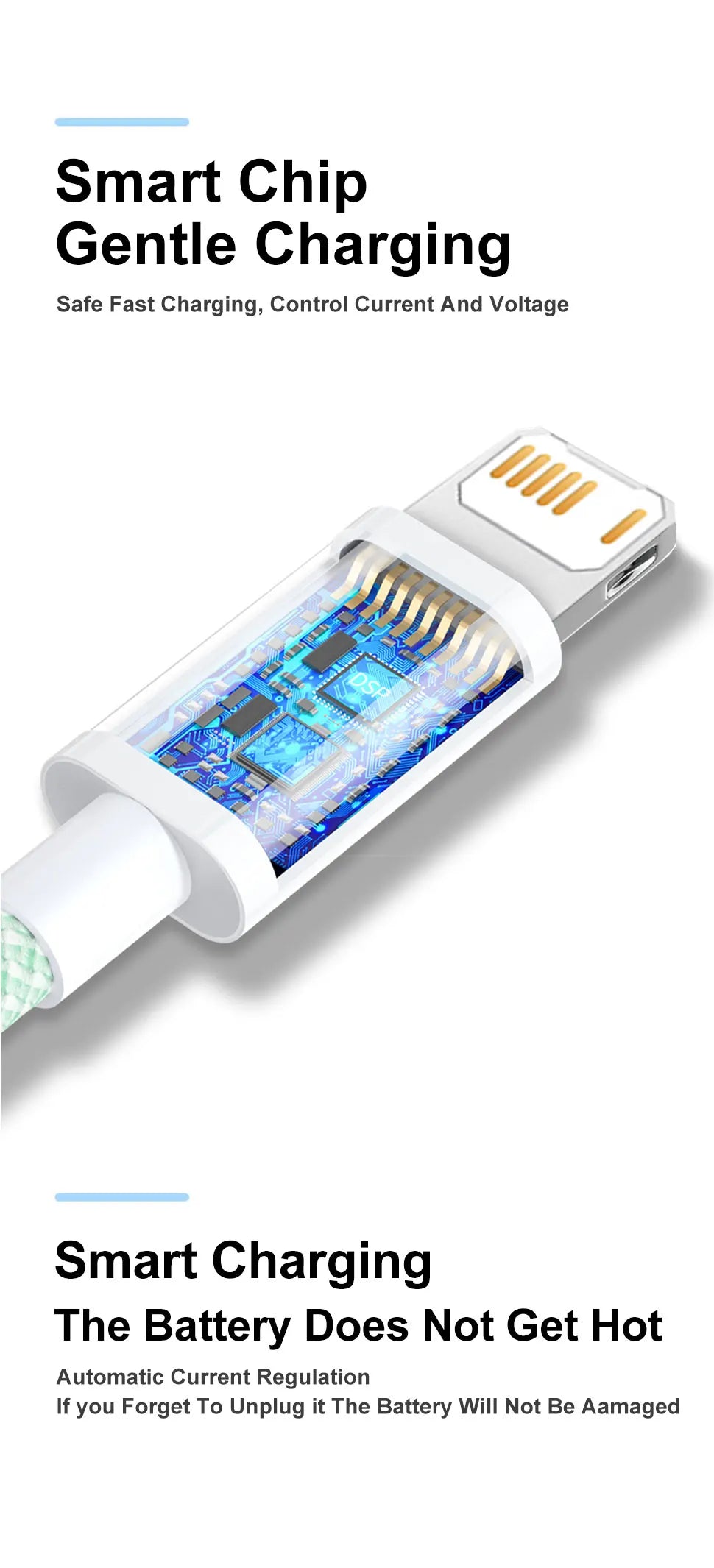 20W PD USB to Lightning Charger Cable for iPhone 14 13 12 11 Pro Max Mini Fast Charge for Apple X XS XR 8 Plus SE Braided Cable