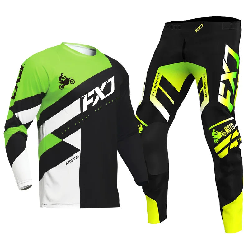 Motocross Jersey Pant white Mens Women pink black Combo racing suit Off-road MX DH ATV gear set Enduro Motorcycle mountain