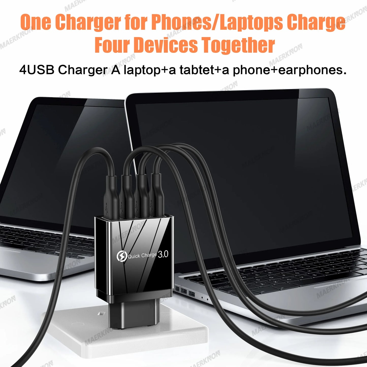 USB Charger Quick Charge 3.0 For iPhone 15 14 13 Samsung Xiaomi mi Tablets Mobile Phone Charger Adapter EU/US Plug Fast Charging