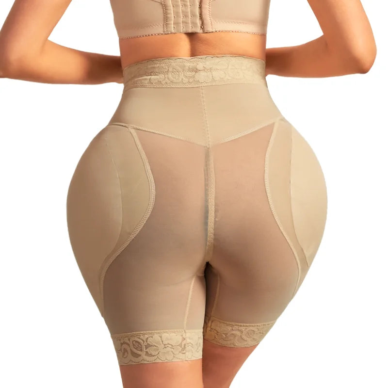 Women Shapewear High Waist Shorts Butt Lifter Hip Pad Shorts Hip Enhancer Body Shaper Shorts Waist Trainer Tummy Control Panties