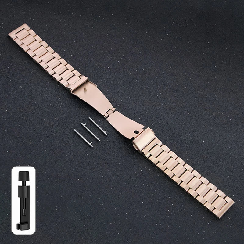 20mm 22mm 18mm 24mm Stainless Steel Strap for Samsung Galaxy Watch 6Classic 6 5 4 5Pro 40mm 44mm 43mm 47mm Gear S3 for Huawei GT