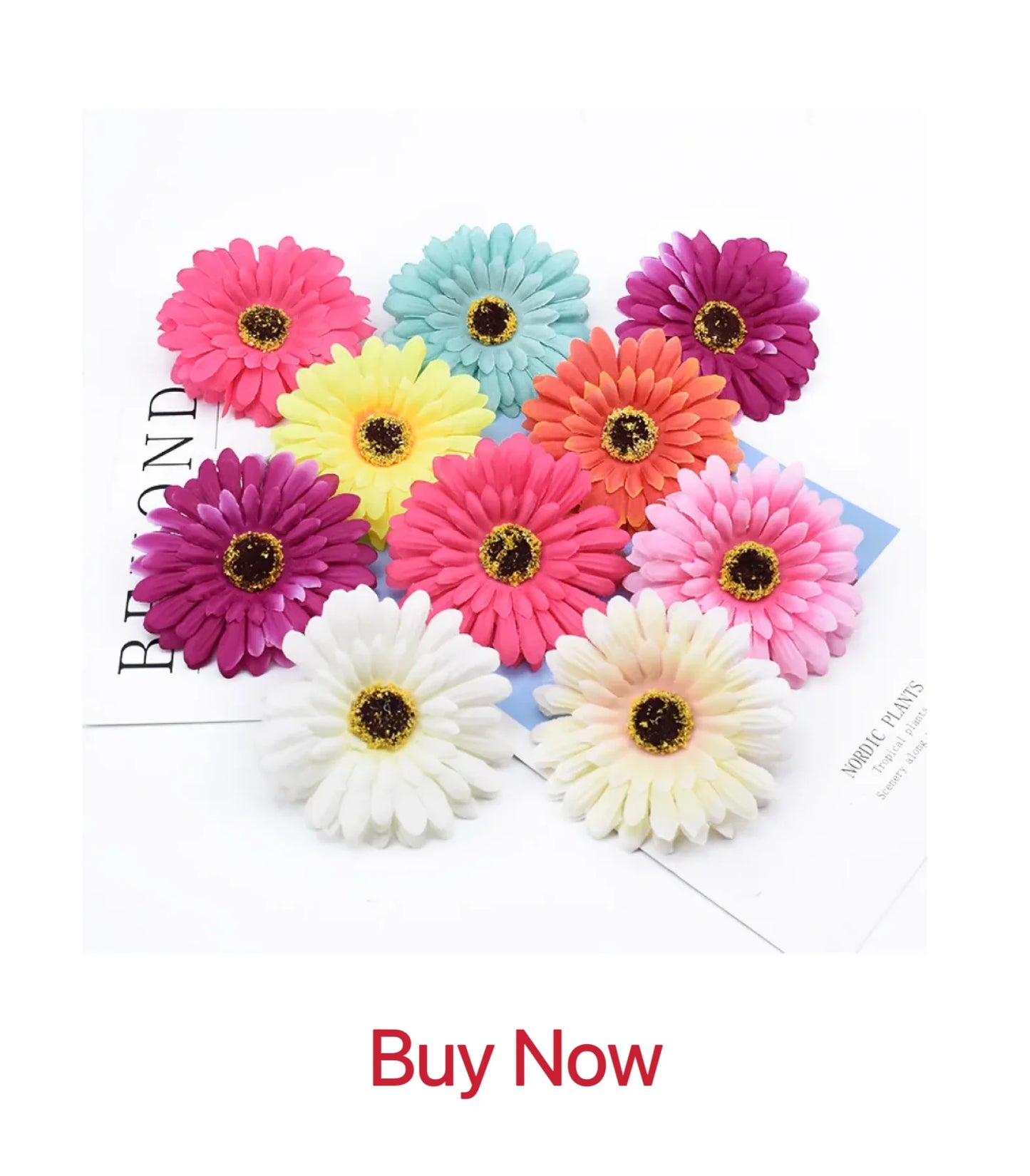 5/10pcs Artificial Flower Silk Peony Scrapbook Diy Home Vase Christmas Wreath Wedding Wall Decoration Garden Arch Accessories