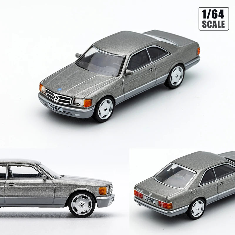 DCT 1/64 500SEC Model Sports Car Vintage Cars Classic Vehicle Diecast Car Collection Toy Station Vehicle