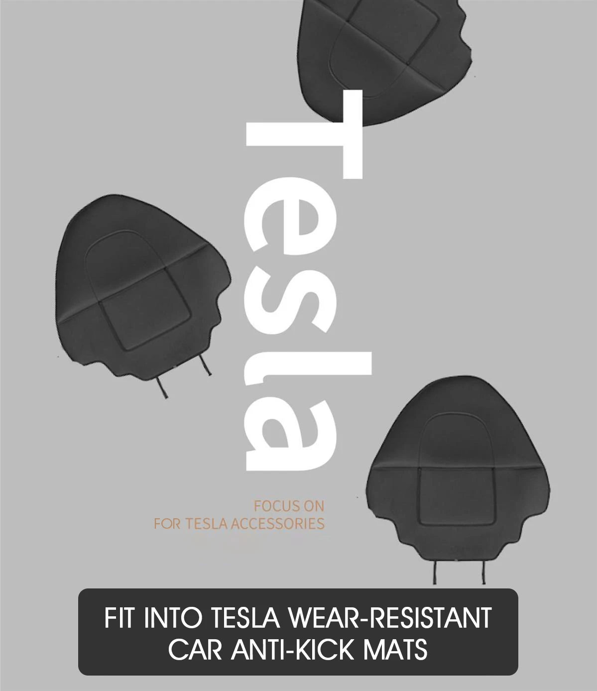 Car Seatback Protector for Tesla Model Y Model 3 Seat Back Protective Child Anti-Kick Mats Black Leather Interior Accessories