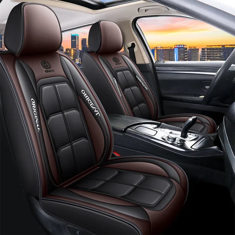1pcs All inclusive seat cover full leather car seat cushion single seat driver and passenger seat cover all season universal pad
