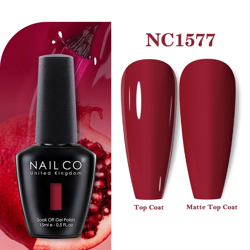 NAILCO Gel Nail Polish 15ml Nail Art Vernis Semi Permanent Soak off UV Gel Polish Gel Manicure Nail Varnish Nail Color Ongles