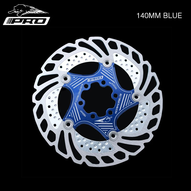 IIIPRO MTB Cooling Disc Brake Heat Dissipation  6 Inch 140/160/180/203mm Rotor Down Hill Floating Bicycle Brake Rotor