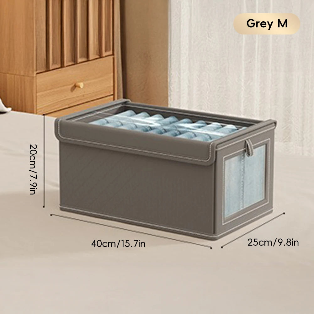 Foldable Transparent Large Capacity Covered Clothing Storage Artifact Seasonal Clothing Rotation Storage Moving Wardrobe