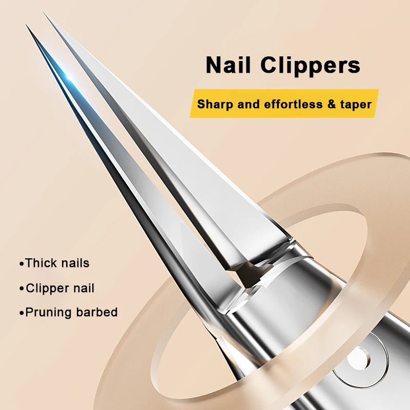 1pcs Nail Clippers Toenail Cutters Pedicure Manicure Tools Non-Splash Ingrown Paronychia Professional Correction Tool Sets Thick