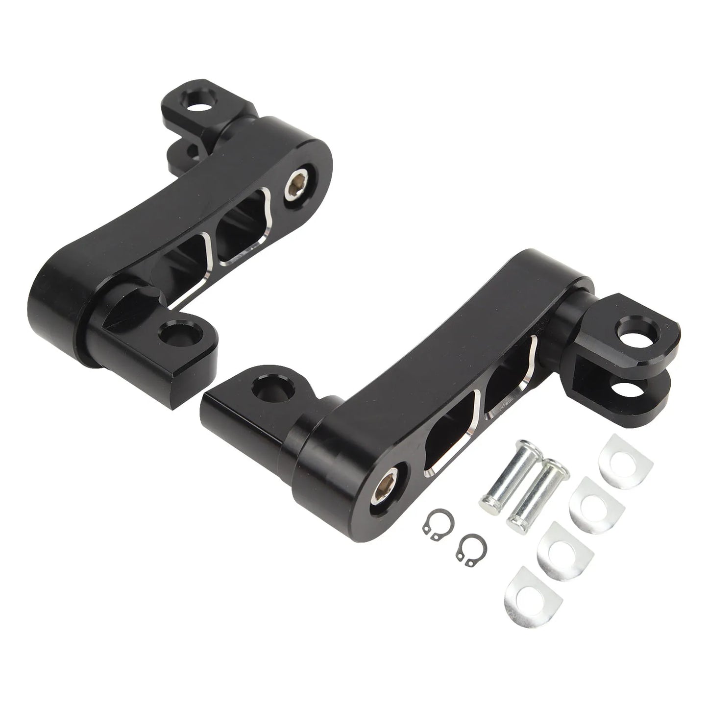 Motorcycle Foot Peg Highway Bracket 360° Adjustable Rugged Foot Peg Extension Bracket for Touring Foot Peg Extension Bracket