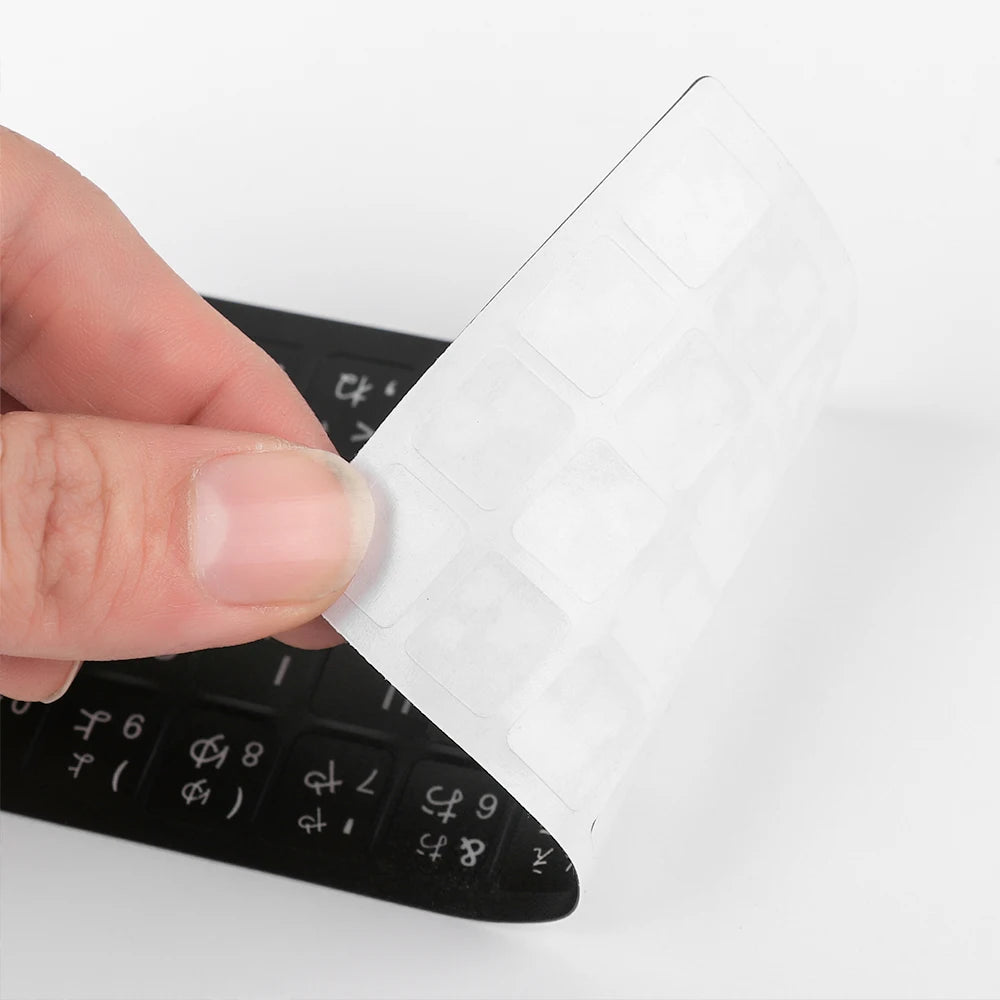 Keyboard Letters Replacement Sticker English/Korean/Spanish/Italiano/Language for Computer Laptop Notebook Desktop