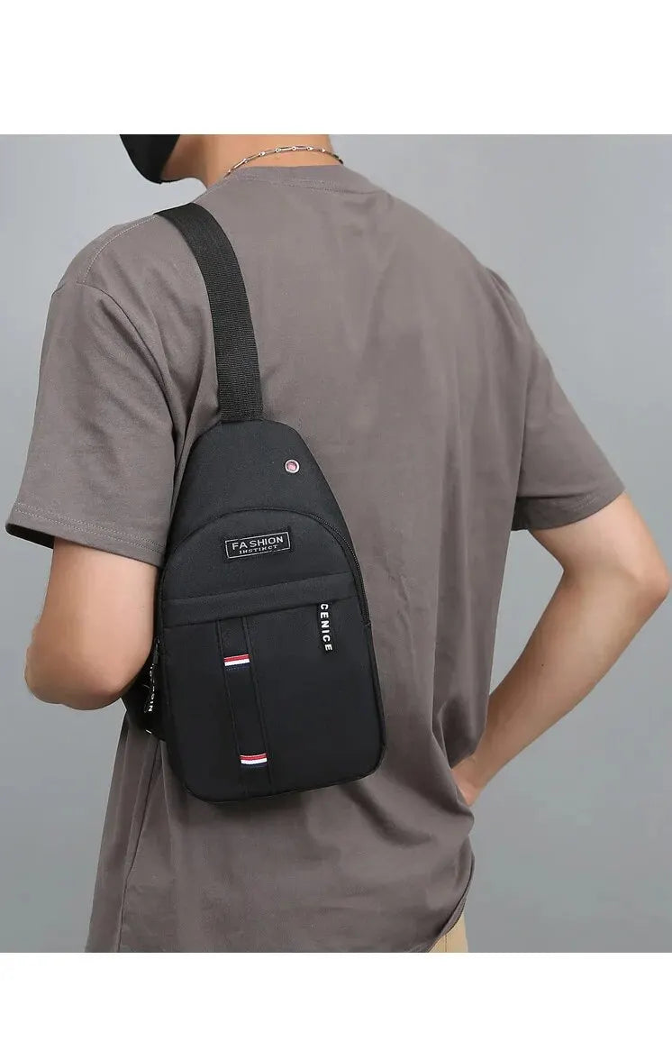 New Men Shoulder Bags Chest Bag Multifuncional Crossbody Bags Travel Sling Bag Men's Chest Bag Cross Body Chest Bag for Men Bag