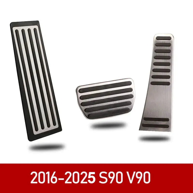 Car Accelerator Brake Pedal Footrest Pedal Plate Cover For Volvo XC60 XC90 S90 v90 s60 v60 xc40 Accessories 2022-25
