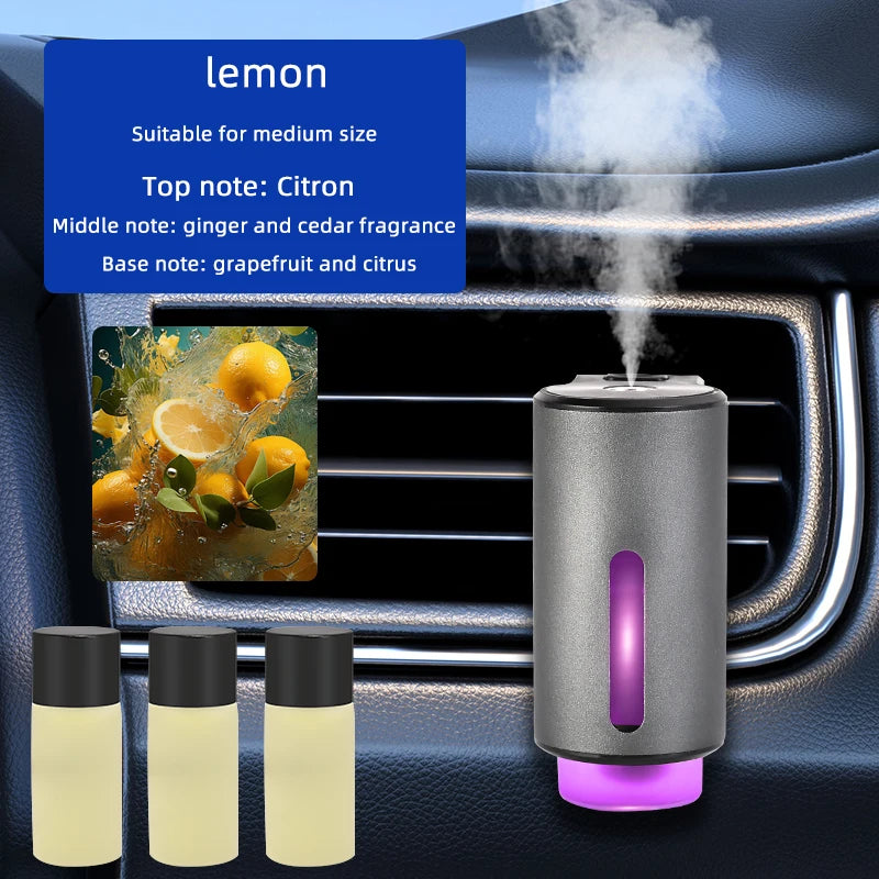 Smart Car Air Aromatherapy Diffuser Fragrance Car Air Fresheners With Three Adjustable Humidifier Essential Oil Diffuser