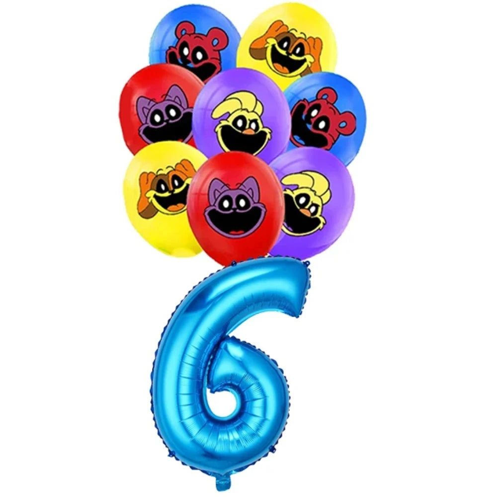 Smiling Critters Catnap Party Supplies Disposable Cup Plates Balloons Banners Cake Decorations Kid Boy Birthday Gift Baby Shower