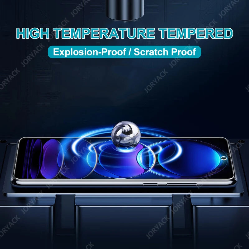 4PCS Screen Protector Tempered Glass For Xiaomi Redmi Note 12 Turbo 12 4G 11 Pro 10 10S 11S Glass Redmi Note 9 Pro 9s 8 7 Pro 8T