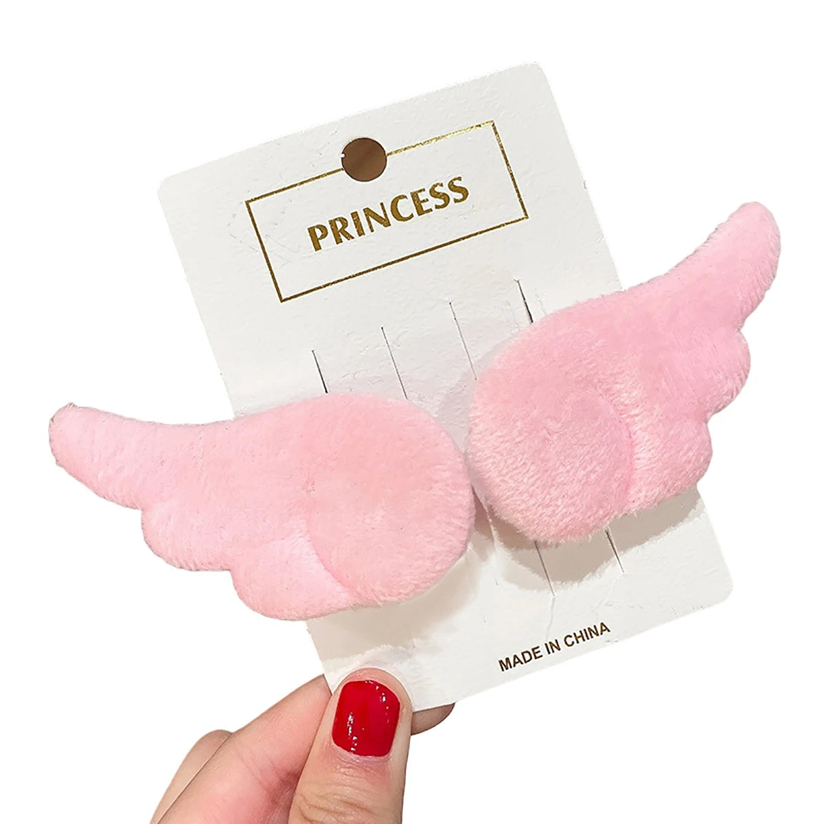 2Pcs Angel Wings Super Cute Angel Wing Plush Hairpin Girl Hair Clip Accessories Barrettes Hairgrip Headdress Headwear