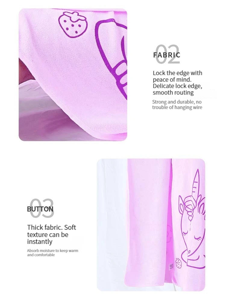 Cartoon Wearable Bath Towel Fiber Polyester Brocade Bath Skirt Thickening Absorbent Soft Wipe Bath Towel Beach Towel Sling